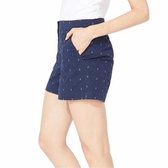 Nautica Signature Embroidered Shorts – Navy Blue | Women’s Size 10 - Picture 2 of 15